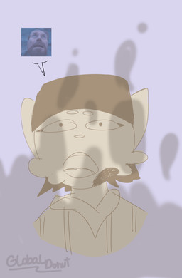 anthro bodily_fluids cum cum_covered cum_on_face ejaculation excessive_cum excessive_genital_fluids excessive_vaginal_fluids female genital_fluids meme_face messy shadow simple_background solo vaginal_fluids globaldonut34 sue_(globaldonut34) felid feline mammal absurd_res hi_res meme sketch