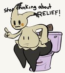 anthro bottomless breasts butt clothed clothing dialogue duo eyes_closed feces female humiliation scatplay smile text thick_thighs toilet toilet_bowl toilet_transformation toilet_use transformation 4chan_anon anonymous_artist nintendo pokemon stop_thinking_about_sex ditto_(pokemon) generation_1_pokemon generation_7_pokemon mimikyu pokemon_(species) english_text