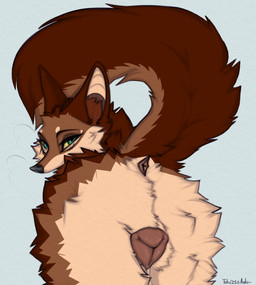 anatomically_correct anatomically_correct_anus anatomically_correct_feral anatomically_correct_genitalia anatomically_correct_vulva animal_genitalia animal_vulva anus bodily_fluids brown_body brown_butt brown_ears brown_eyebrows brown_face brown_fur brown_head brown_legs brown_neck brown_snout brown_tail butt butt_shot canine_genitalia canine_vulva cheek_tuft countershade_tail countershading eyebrows eyelashes facial_markings facial_tuft female feral fur genital_fluids genitals green_eyes grey_nose head_markings inner_ear_fluff looking_at_viewer looking_away looking_back looking_back_at_viewer markings multicolored_body multicolored_butt multicolored_face multicolored_fur multicolored_head multicolored_legs multicolored_snout multicolored_tail orange_body orange_fur orange_inner_ear_fluff orange_tuft perineum pointy_ears presenting presenting_anus presenting_hindquarters presenting_vulva prick_ears pupils raised_tail rear_view simple_background solo tail tail_anus tail_aside tan_body tan_butt tan_face tan_fur tan_legs tan_markings tan_perineum tan_snout tan_tuft text tuft vaginal_fluid_string vaginal_fluids vaginal_fluids_on_leg vaginal_fluids_on_vulva vulva whiskers white_background white_inner_ear yellow_sclera a.o.kigahara_(artist) taka_(artist) shaylin_(kemoziri) canid canine canis fox hybrid mammal wolf 2025 absurd_res artist_collaboration artist_name detailed digital_drawing_(artwork) digital_media_(artwork) hi_res shaded signature