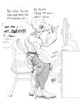 anthro asphyxiation big_butt butt clothed clothing crossdressing curvy_figure dominant dominant_male duo facesitting failure_to_withdraw femboy forced lingerie makeup male male/male sitting_on_another size_difference smothering text conadolpomp breath_of_the_wild nintendo the_legend_of_zelda kass_(tloz) avian bird humanoid parrot rito 3:4 english_text hi_res monochrome