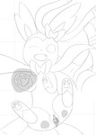 duo female feral from_front_position fur genitals lying male male/female missionary_position on_back penis pussy sex smile translucent translucent_penetration translucent_penis francat third-party_edit nintendo pokemon eeveelution generation_6_pokemon mammal pokemon_(species) sylveon censor_removal_edit monochrome sketch