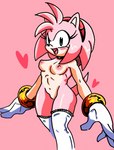 anthro bracelet clothing female fur gloves hair handwear jewelry leg_markings markings pink_body pink_fur pink_hair socks_(marking) solo randomguy999 sega sonic_the_hedgehog_(series) amy_rose eulipotyphlan hedgehog human mammal hi_res