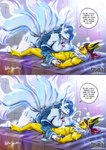 breast_play breasts female male male/female sex text titfuck lazydez nintendo pokemon huntersomething eeveelution generation_1_pokemon jolteon ninetales pokemon_(species) absurd_res english_text hi_res