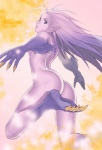 5_toes barefoot blue_eyes butt claws feet female hair humanoid_pointy_ears looking_back nude paws pointy_ears purple_body purple_hair purple_skin solo toes yukihiro final_fantasy final_fantasy_vi square_enix terra_branford trance_tina_branford humanoid mammal signature