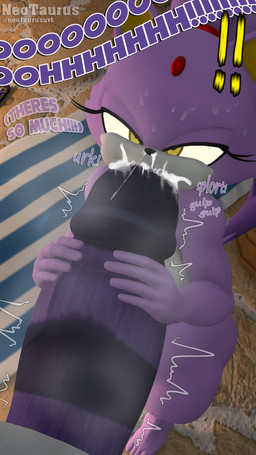 anthro beach_towel big_penis bodily_fluids cum cum_from_nose cum_in_mouth cum_in_nose cum_inside drinking drinking_cum drooling duo ejaculation exclamation_point female gag genital_fluids genitals huge_penis larger_male male male/female moan musk musky_penis narrowed_eyes nude oral overweight overweight_male penis penis_nursing poolside saliva sex size_difference smaller_female standing standing_sex sweat sweatdrop text thick_thighs throbbing throbbing_penis towel neotaurus sega sonic_the_hedgehog_(series) big_the_cat blaze_the_cat domestic_cat felid feline felis mammal 3d_(artwork) digital_media_(artwork) hi_res