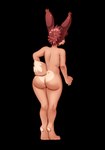 absurd_res alpha_channel anthro big_butt brown_body brown_fur brown_hair butt butt_heart digital_media_(artwork) digitigrade femboy fur hair hi_res kenoxpictures lagomorph leporid male mammal nude pear-shaped_figure rabbit simple_background slightly_chubby slightly_chubby_male solo tail thick_thighs transparent_background wide_hips