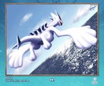2021 absurd_res anus bodily_fluids conditional_dnp dripping dripping_pussy eparihser female feral flying generation_2_pokemon genital_fluids genitals hi_res legendary_pokemon looking_at_viewer looking_back lugia nintendo open_mouth outside pinup pokemon pokemon_(species) pose pussy rear_view sea sky solo tail vaginal_fluids water