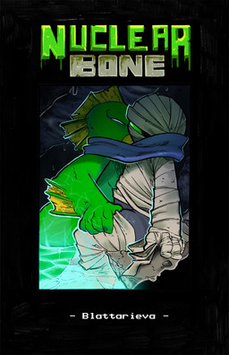 duo kissing nude partially_submerged side_view sitting spread_legs spreading wraps blattarieva nuclear_throne fish_(nuclear_throne) rebel_(nuclear_throne) aquatic cyclops humanoid mummy undead comic cover cover_art cover_page hi_res