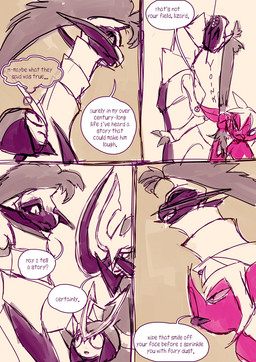 ambiguous_gender bell_ear_ring claws dialogue duo eyes_closed fingers frown group hair long_hair male open_mouth pink_body pouting pulling_hair simple_background size_difference smile speech_bubble standing teeth text tongue tongue_out toothy_grin touching_hair grimart mythology nintendo pokemon anax_(grimart) lykaion_(grimart) prometheus_(grimart) bisharp dragon generation_5_pokemon generation_8_pokemon generation_9_pokemon haxorus humanoid imp kingambit mammal morgrem mythological_creature mythological_scalie pokemon_(species) scalie shiny_pokemon comic digital_media_(artwork) english_text
