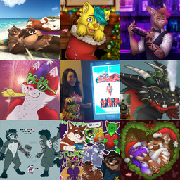 anthro anus bartender beach clothing fangs female footwear genitals group heart_symbol holidays legwear love male penis sabertooth_(anatomy) seaside socks stockings teeth text train vehicle naoto akira_(film) christmas mythology new_year bear canid canine canis dinosaur domestic_dog dragon human kangaroo macropod mammal marsupial mythological_creature mythological_scalie prehistoric_species procyonid raccoon reptile scalie wolf 1:1 collage_(artwork) digital_media_(artwork) english_text hi_res mixed_media model_sheet photography_(artwork)