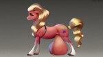 2024 absurd_res big_teats conditional_dnp crossgender cutie_mark earth_pony equid equine eyelashes female feral green_eyes hasbro hi_res hooves horse huge_teats hyper hyper_teats looking_at_viewer mammal mercurial64 my_little_pony narrowed_eyes nipples pony red_body simple_background solo sprout_cloverleaf_(mlp) teats teats_on_ground veiny_teats