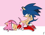 anthro blue_body blue_fur boots butt butt_grab clothing duo female footwear fur green_eyes hand_on_butt heart_symbol male male/female panties pink_body pink_fur shoes thin_calves thin_legs thin_thighs underwear lettuce_(artist) sega sonic_the_hedgehog_(series) amy_rose sonic_the_hedgehog eulipotyphlan hedgehog mammal absurd_res hi_res