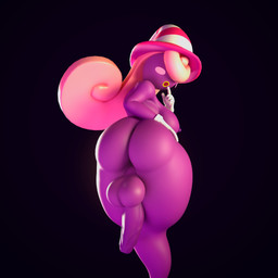 balls big_balls big_breasts big_butt big_penis blush blush_stickers breasts bubble_butt butt clothing erection genitals gloves gynomorph hair hair_over_eye hair_over_eyes hand_on_butt hand_on_hip handwear hat headgear headwear huge_balls huge_butt huge_penis humanoid_genitalia humanoid_penis intersex looking_at_viewer looking_back low-angle_view mostly_nude mostly_nude_gynomorph mostly_nude_intersex nipples nude open_mouth penis pink_hair purple_body simple_background solo surprised thick_thighs white_clothing white_gloves white_handwear wide_hips witch_hat yellow_mouth xionxiii mario_bros nintendo paper_mario paper_mario:_the_thousand_year_door vivian_(mario) ghost humanoid shadow_siren spirit 1:1 3d_(artwork) absurd_res digital_media_(artwork) hi_res trans_(lore) trans_woman_(lore)