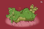 anthro breasts butt feet female lying non-mammal_breasts on_back soles toes lazzylad disney peter_pan tick-tock_the_crocodile crocodile crocodilian reptile scalie 3:2 hi_res