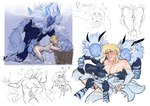 2_horns 5_fingers absurd_res arm_support big_penis blonde_hair blue_body blue_eyes blue_fur blue_horn blue_mane blue_pubes bodily_fluids breasts butt claws colored colored_sketch cryo_hilichurl cum cum_on_breasts cum_on_butt cum_on_ground cumshot dialogue doggystyle drooling duo ejaculation english_text exposed_breasts featureless_(disambiguation) female female_on_humanoid fingers forward_arm_support from_behind_position frostarm_lawachurl fur genital_fluids genitals genshin_impact group hair heart_symbol hi_res hilichurl horn human human_on_humanoid humanoid interspecies larger_humanoid larger_male lavendersparrow_(artist) lawachurl lumine_(genshin_impact) male male/female male_on_humanoid mammal mane mihoyo nipples nude penis pubes pussy saliva saliva_on_back sex side_boob simple_background size_difference sketch smaller_female smaller_human text thigh_sex toe_claws undressing_partner