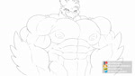 abs anthro beak bouncing_pecs breathing flexing_pecs looking_at_viewer macro male muscular muscular_anthro muscular_arms muscular_male navel neck_muscles nipples non-mammal_nipples one_eye_closed pecs smile smiling_at_viewer smirk smirking_at_viewer solo wink winking_at_viewer conditional_dnp dischimera mythology varn_(dischimera) avian bird gryphon mythological_avian mythological_creature 16:9 2d_animation animated hi_res no_sound short_playtime webm widescreen