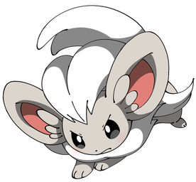 ambiguous_gender angry big_ears black_eyes blush feral fur grey_body grey_fur hair jumping neck_tuft paws simple_background solo tuft white_background white_hair noye nintendo pokemon cinccino generation_5_pokemon pokemon_(species) 2025 digital_drawing_(artwork) digital_media_(artwork)