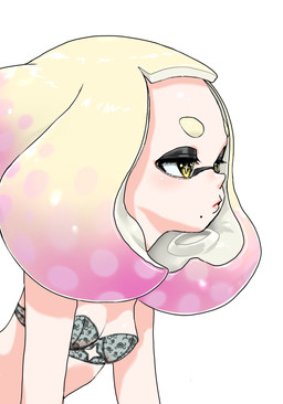 bra breasts clothing female not_furry pseudo_hair pupils simple_background small_breasts solo tentacle_hair tentacles translucent translucent_clothing underwear unusual_pupils white_background koharuno2 nintendo splatoon pearl_(splatoon) aquatic cephalopod humanoid inkling mollusk bust_portrait hi_res portrait