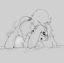 5_fingers ambiguous_penetration anthro anthro_penetrated arm_wraps bald bangs bodily_fluids butt duo eyebrows female female_anthro female_penetrated fingers from_behind_position hair heart_symbol human_on_anthro human_penetrating human_penetrating_anthro human_penetrating_female interspecies lying male male/female male_human male_penetrating male_penetrating_anthro male_penetrating_female motion_lines nude nude_anthro nude_female nude_human nude_male on_bedding on_front open_mouth pawpads penetration sex short_stack simple_background tail tears thick_eyebrows thrusting wraps naxius_noxy animal_crossing nintendo ankha_(animal_crossing) domestic_cat felid feline felis human mammal 2025 absurd_res digital_drawing_(artwork) digital_media_(artwork) hi_res monochrome