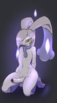 4k 9:16 absurd_res anthro black_nose candle_(lopunny) coreboot erection fire flaming_ears flaming_tail fusion generation_4_pokemon generation_5_pokemon genitals ghost_fire hair hair_over_eye hi_res hybrid_pokemon kpvt litwick looking_at_viewer lopunny male nintendo one_eye_obstructed penis pokemon pokemon_(species) pokemon_fusion scarf smile solo tail will-o'-the-wisp