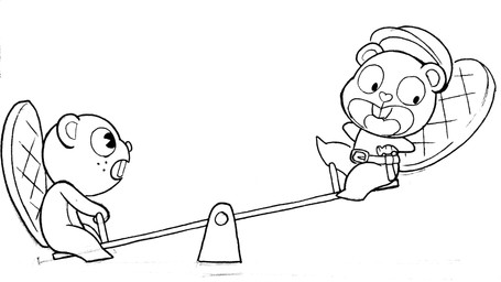 anthro armless armor beaver_tail belt buckteeth duo fur hammer hard_hat headgear helmet looking_at_another male pie_cut_eyes seesaw side_view simple_background tail teeth tongue tools utility_belt white_background achromasloth happy_tree_friends handy_(htf) toothy_(htf) beaver mammal rodent 16:9 2019 digital_media_(artwork) hi_res monochrome widescreen