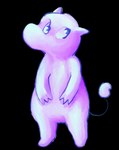 ambiguous_gender anthro featureless_crotch front_view looking_aside simple_background slightly_chubby solo standing tail transparent_background teochronico the_moomins moomin 2021 alpha_channel hi_res