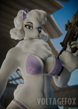 anthro bra breasts clothing female fur hair looking_at_viewer solo underwear white_body white_fur v0ltagef0x twilightv0ids_(modeler) epic_games fortnite fortnite:_battle_royale lady_poodlina canid canine canis domestic_dog mammal poodle 3d_(artwork) absurd_res blender_(artwork) blender_cycles_(artwork) digital_media_(artwork) hi_res