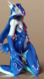 anthro anthrofied blue_body brown_background featureless_crotch glistening glistening_body glistening_skin hand_on_head looking_away male pokemorph pose raised_arm rear_view red_eyes rim_light sharp_teeth simple_background solo teeth tongue tongue_out wings sdx3 nintendo pokemon generation_3_pokemon latios legendary_pokemon pokemon_(species) 2020 3d_(artwork) 9:16 animated digital_media_(artwork) hi_res no_sound pinup short_playtime turntable_(animation) webm zbrush_(artwork)