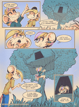 anthro clothed clothed_anthro clothed_female clothed_male clothing dialogue duo female fur hair male male/female plant simple_background text tree tree_house ratcha iris_(ratcha) skye_(ratcha) mammal mouse murid murine rodent comic digital_media_(artwork) english_text hi_res brother_(lore) brother_and_sister_(lore) sibling_(lore) sister_(lore) twins_(lore)