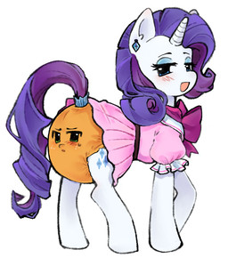 blue_eyes blue_eyeshadow blush cartoon_freckles clean_diaper clothed clothed_feral clothing cutie_mark diaper diaper_transformation duo ear_piercing ear_ring eyelashes eyeshadow female female/female feral freckled_face freckles furgonomic_diaper furgonomics green_eyes horn long_eyelashes makeup mane orange_body piercing purple_mane purple_tail quadruped ring_piercing tail wearing_diaper white_body omufujofish friendship_is_magic hasbro my_little_pony mythology applejack_(mlp) rarity_(mlp) animate_inanimate diaper_creature equid equine mammal mythological_creature mythological_equine unicorn digital_drawing_(artwork) digital_media_(artwork) hi_res