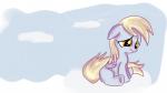 16:9 2016 derpy_hooves_(mlp) equid equine feathered_wings feathers female feral friendship_is_magic grey_body grey_feathers hair hasbro mammal my_little_pony mythological_creature mythological_equine mythology pegasus sad solo whitediamonds widescreen wings
