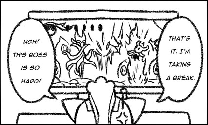 anthro armor black_border black_text border cross-popping_vein dialogue electronics exclamation_point female headgear helmet looking_at_television solo speech_bubble talking_to_self television text rakkuguy hollow_knight_(franchise) team_cherry nightmare_king_grimm_(hollow_knight) sonya_(averyshadydolphin) the_knight_(hollow_knight) arthropod felid feline mammal vessel_(species) 2018 english_text monochrome sketch