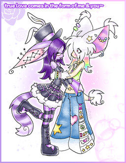 2000s_theme abstract_background alternative_fashion anthro beaded_jewelry beads big_ears black_boots black_clothing black_dress black_footwear black_hat black_headwear black_legwear black_thigh_highs blep blue_bottomwear blue_clothing blue_jeans blue_pants blush boots border bottomwear bracelet clothed clothed_anthro clothed_female clothing crop_top denim denim_bottomwear denim_clothing dress duo ear_piercing ear_ring ear_tuft eye_through_hair eyes_closed eyewear fake_ears fake_rabbit_ears female female_anthro flower footwear fully_clothed fully_clothed_anthro fully_clothed_female fur glamfur glasses goth green_clothing green_crop_top green_shirt green_topwear hair hairless hat headgear headwear huge_ears jeans jewelry kandi_(jewelry) legwear looking_at_another midriff multicolored_clothing multicolored_dress multicolored_hair necklace oversized_bottomwear oversized_clothing oversized_pants pants partially_hairless pattern_clothing pattern_legwear pattern_thigh_highs piercing pink_border pink_bracelet pink_inner_ear plant purple_body purple_clothing purple_ears purple_fur purple_hair purple_legwear purple_tail purple_thigh_highs rainbow_hair raised_leg ring_piercing rose_(flower) shirt shoes side_view smile striped_clothing striped_legwear striped_thigh_highs stripes tail tail_tuft tan_tail text thigh_highs tongue tongue_out topwear translucent translucent_hair tuft white_body white_ears white_fur white_hair white_tail_tuft y2k_(fashion) chatoyancy canid canine canis chinese_crested_dog domestic_dog hairless_dog mammal toy_dog 2023 digital_drawing_(artwork) digital_media_(artwork) english_text full-length_portrait portrait nonbinary_(lore)