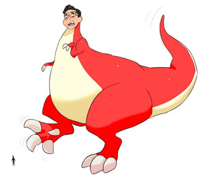 after_transformation alternate_form alternate_species belly big_belly big_tail biped black_hair blush bodily_fluids clawed_hands claws clenched_teeth countershading cream_belly digitigrade duo embarrassed feet forced forced_transformation glistening glistening_body grimace hair huge_belly human_to_feral humanoid_face larger_male macro male male_focus messy_hair motion_lines nervous on_one_leg open_mouth overweight pear-shaped_figure red_body red_skin sharp_teeth shocked silhouette simple_background size_difference size_transformation sketchy small_arms smaller_human smooth_skin solo species_transformation standing surprised sweat sweatdrop tail tail_motion teeth thick_tail tiny_arms toe_claws toe_wiggle toony transformation white_background wide_eyed wide_hips worried chunkowitz dinosaur human humanoid hybrid kaiju mammal prehistoric_species reptile saurischian scalie theropod tyrannosaurid tyrannosauroid tyrannosaurus tyrannosaurus_rex cel_shading colored_sketch digital_media_(artwork) flat_colors shaded sketch