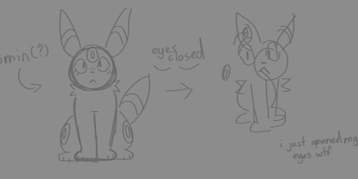 arrow_sign art_challenge drawing_challenge feral front_view fur grey_background male quadruped simple_background sitting solo tail text rydryd nintendo pokemon canid eeveelution generation_2_pokemon mammal pokemon_(species) umbreon 2025 digital_media_(artwork) english_text guide_lines monochrome sketch