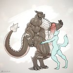1:1 abs anthro artist_name balls barazoku biceps big_balls big_dom_small_sub big_muscles big_penis blue_eyes butt claws digital_media_(artwork) digitigrade dominant dragon duo embrace flexing foreskin foxymoxyd genitals grey_body handjob hi_res hug huge_balls huge_muscles huge_penis humanoid_genitalia humanoid_penis hyper hyper_balls hyper_genitalia hyper_penis kardukk kardukk_(artist) kobold male male/male masturbation moxydoxy multicolored_body muscular muscular_anthro muscular_male mythological_creature mythological_scalie mythology paws pecs penile penis reptile scalie sex shaded signature size_difference spikes tail teasing two_tone_body two_tone_tail white_body ych_(character)