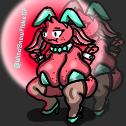 anthro big_breasts breasts bunny_costume clothing costume female footwear high_heels leyla_(windsnowflakeof) pink_body shoes solo windsnowflakeof aquatic cephalopod coleoid cuttlefish decapodiform mollusk octopodiform octopus 1:1 hi_res