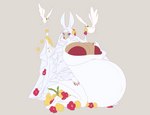 anthro belly big_belly big_breasts breasts female flower nun plant pregnant solo whiterabbit95 womchi svana_betzler_(whiterabbit95) absurd_res artist_collaboration hi_res