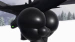 16:9 3d_(artwork) 3d_animation animated backsack balls better_version_at_source big_butt black_body butt butt_focus day detailed_background digital_media_(artwork) dragon dreamworks european_mythology feral forest fury_(httyd) genitals green_eyes green_sclera hi_res high_framerate how_to_train_your_dragon huge_butt looking_at_viewer looking_back looking_back_at_viewer male membrane_(anatomy) membranous_wings mythological_creature mythological_scalie mythology narrowed_eyes night_fury no_sound outside plant presenting presenting_hindquarters roblox scalie short_playtime snow solo tail toothless tree webm western_dragon widescreen willie_piv wings