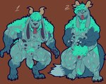 animal_genitalia animal_penis anthro back_hair ball_tuft balls belly_nipples body_hair canine_genitalia fangs genitals hairy horn male muscular nipples overweight overweight_male penis penis_tip pubes saggy_balls sheath solo teeth tongue tongue_out tuft avalath_tiger uno_(unoriginaluno) werecreature 5:4 absurd_res hi_res