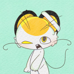 buckteeth claws female line_tail open_mouth standing tail teeth thin_tail will_ges14 mammal mouse murid murine rodent 1:1
