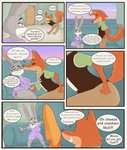 anthro butt buttplug clothed clothing dialogue duo female kissing male plug_(sex_toy) sex_toy text fakerface45 disney zootopia judy_hopps nick_wilde canid canine fox lagomorph leporid mammal rabbit red_fox true_fox absurd_res comic english_text hi_res