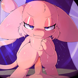 3_fingers 3_toes bedroom_eyes bestiality bodily_fluids detailed_background feet female female_on_human feral fingers first_person_view fur genital_fluids genitals human_on_feral human_pov interspecies larger_human larger_male looking_at_viewer male male_on_feral male_pov narrowed_eyes pink_body pink_fur realistic_penis_size seductive sex size_difference smaller_female smaller_feral sweat tail toes vaginal vaginal_fluids vulva lodetail nintendo pokemon generation_1_pokemon human legendary_pokemon mammal mew_(pokemon) pokemon_(species) 1:1 hi_res