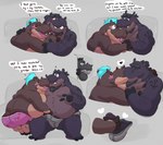 age_difference anthro beard blush bulge butt dialogue duo erection eyes_closed facial_hair genitals kemono kissing male male/male mature_anthro mature_male overweight overweight_male penis romantic tattoo text leothelionel common_hippopotamus hippopotamid mammal 2025 english_text hi_res grandchild_(lore) grandfather_(lore) grandfather_and_grandchild_(lore) grandfather_and_grandson_(lore) grandparent_(lore) grandparent_and_grandchild_(lore) grandson_(lore) incest_(lore)