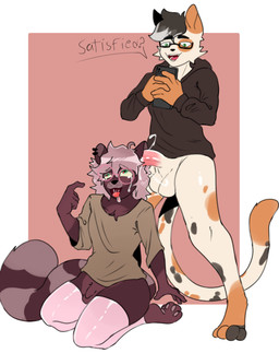 ahegao anthro bodily_fluids cellphone clothed clothing cum cum_on_ear duo ear_penetration ear_piercing electronics eyewear femboy genital_fluids glasses lencerie looking_pleasured male male/male partially_clothed penetration penile penile_penetration penis_in_ear phone piercing smartphone texting kneadinggutts dagomar_rossi domestic_cat felid feline felis mammal procyonid raccoon hi_res