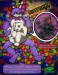 ball_pit ben_greenstar_(artist) body_outline bonnie_(fnaf) burp_cloud burping canid canine canis detailed_background dialogue digestion digestion_noises digital_media_(artwork) english_text fatal_vore five_nights_at_freddy's forced hi_res imminent_death inside_stomach internal machine male male/male male_pred male_prey mammal robot scottgames speedy_(speedysnack) struggling struggling_prey text unwilling_prey vore wolf