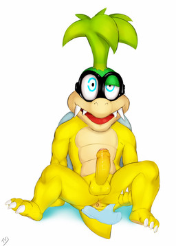 anthro anus balls bent_legs butt disembodied_hand duo erection extended_arms eyewear eyewear_only fangs feet foreskin front_view genitals glans glasses glasses_only hand_on_leg hand_on_own_leg hand_on_own_thigh hand_on_thigh hand_under_leg holding_leg holding_thigh humanoid_genitalia humanoid_penis looking_at_viewer male nude open_mouth partially_retracted_foreskin penis plantigrade sabertooth_(anatomy) sitting solo_focus spread_anus spread_butt spread_legs spreading teeth wearing_glasses young seyrmo mario_bros nintendo iggy_koopa koopaling koopa scalie hi_res signature source_request