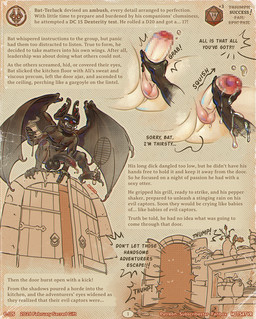 5_fingers abs anthro balls bat_ears bat_wings biceps big_balls big_penis black_balls black_body black_fur black_genitals black_penis blue_eyes bodily_fluids cybernetic_hand cybernetic_limb cybernetics d20 dice dice_roll door dripping duo erection feet fingers flaccid fluids_drip flying food foreskin fruit fur genital_fluids genitals glowing glowing_eyes grill handjob huge_balls huge_penis humanoid_genitalia humanoid_penis illustrated_story improvised_shield improvised_weapon key kitchen long_penis looking_at_viewer machine male male/male melee_weapon membrane_(anatomy) membranous_wings mostly_offscreen_anthro mostly_offscreen_character mostly_offscreen_male muscular muscular_anthro muscular_male nipples nude nude_anthro nude_male open_door pecs penile penis penis_grab pepper_(fruit) pepper_shaker plant precum precum_drip profanity rogue sex simple_background small_balls smaller_balls_bigger_penis smile snout solo story_in_picture teeth text tight_balls tusks weapon wings hotsatyr dungeons_and_dragons hasbro mythology the_dungeon_(hotsatyr) wizards_of_the_coast ali-al'gatur bat-terluck albino_alligator bat mammal 2026 censored digital_media_(artwork) english_text mosaic_censorship multiple_images story uncensored_version_at_paywall