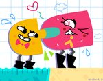 animate_inanimate boots bow_tie clothing duo female female_penetrated footwear genitals heart_eyes heart_symbol male male/female male_penetrating male_penetrating_female mrcbleck narrowed_eyes necktie nintendo not_furry open_mouth penetration penis sex snipperclips