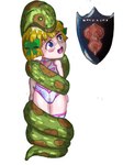 accessory bite bow_(feature) bow_accessory bow_ribbon clothing duo female feral forced hair_accessory hair_bow hair_ribbon imminent_vore leotard male male/female ribbons swimwear twin_bows twin_hair_bows vore young young_prey knotalot dragon_quest dragon_quest_v square_enix bianca's_daughter_(dq) hero's_daughter_(dragon_quest_v) human mammal reptile scalie snake